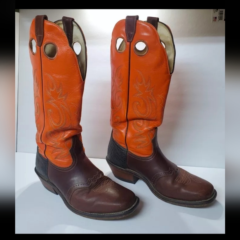 Men's Boulet Buckaroo Cowboy Boots 10 E
